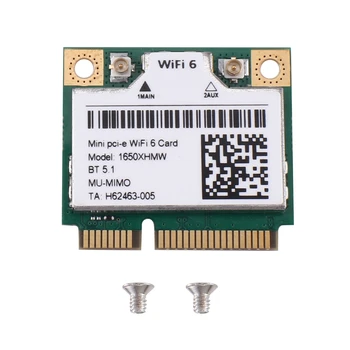 1650X1650XHMW AX200 Wifi Карта Двухдиапазонная 2400 Mbps Bluetooth 5.1 Mini Pcie Гигабитная Безжична Карта Адаптер Поддръжка на Win11