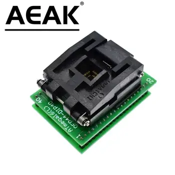 AEAK Висококачествен програмист чип TQFP44 гнездо за адаптер dip40 qfp44 ATMEGA16