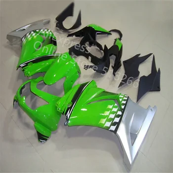 Зелено, сребристо, черно комплекти обтекателей за Kawasaki ZX250R 2008 2014 Ninja ZX250R 08 14 Комплект обтекателей за тяло мотоциклет