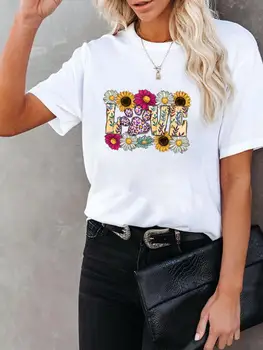 Тениска с къс ръкав и принтом, дамски Ежедневни модни дрехи за кучета и котки с участието на леопардовой лапи на 90-те години, лятна дамски дрехи, тениски с графичен дизайн
