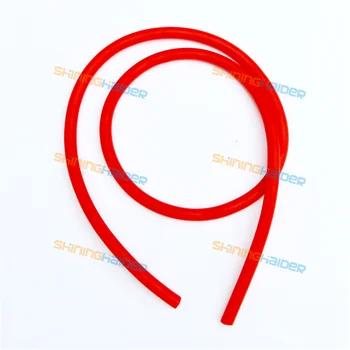 Червеният цвят ID8mm OD16mm, латексова тръба за фитнес, боядисани с въже за тренировка на тялото, высокоэластичная кремена латексова въже, маркуч латексный